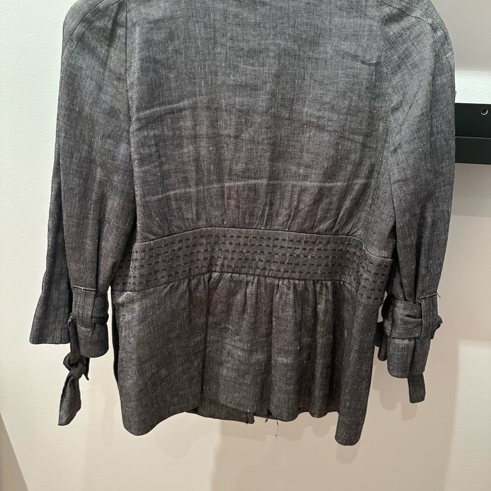 Button Detail Gray Jacket - Picture 4 of 5
